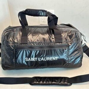 YSL Sport Nylon Logo Duffel Bag